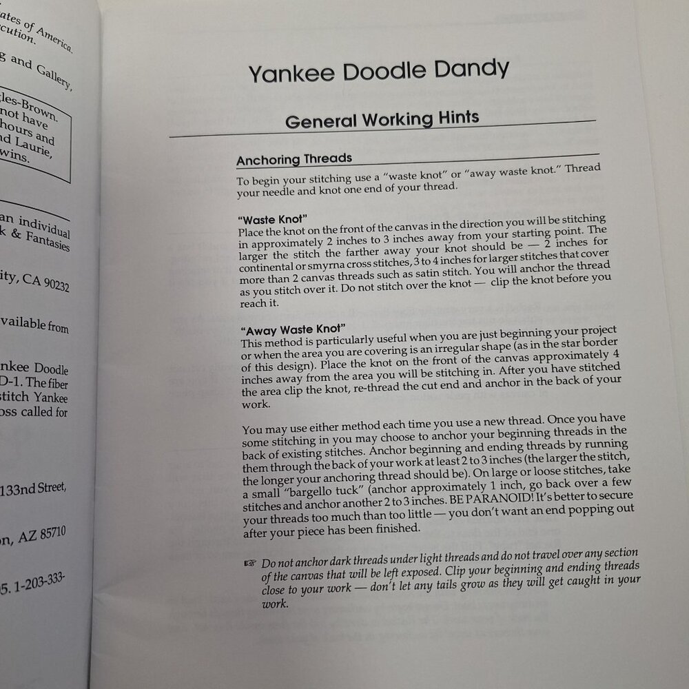 Fleur De Paris Yankee Doodle Dandy Cross-Stitch Chart Book Carol Costello - Picture 10 of 10